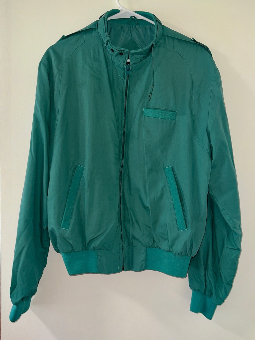 Peter England Teal Jacket with Black Label